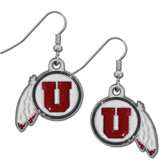 Utah Utes Dangle Earrings (SSKG) - 757 Sports Collectibles