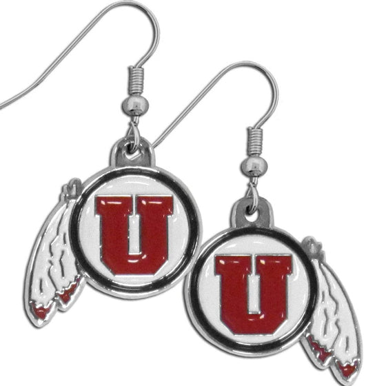Utah Utes Chrome Dangle Earrings (SSKG) - 757 Sports Collectibles