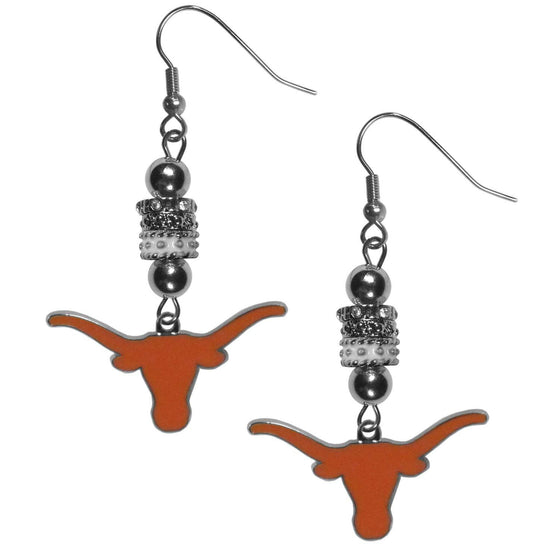 Texas Longhorns Euro Bead Earrings (SSKG) - 757 Sports Collectibles