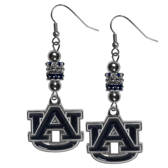 Auburn Tigers Euro Bead Earrings (SSKG) - 757 Sports Collectibles