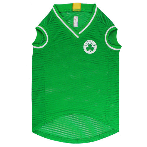 Boston Celtics Mesh Basketball Jersey by Pets First - 757 Sports Collectibles