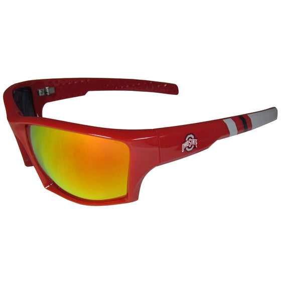 Ohio State BuckeyesEdge Wrap Polarized Sunglasses 100% UVA & UVB Protection