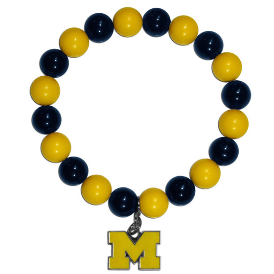 Michigan Wolverines Fan Bead Bracelet (SSKG) - 757 Sports Collectibles