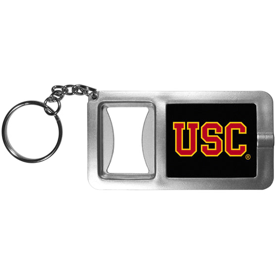 USC Trojans Flashlight Key Chain with Bottle Opener (SSKG) - 757 Sports Collectibles