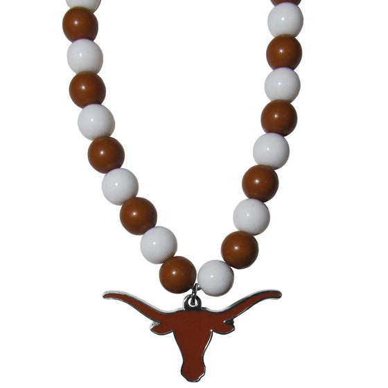 Texas Longhorns Fan Bead Necklace (SSKG) - 757 Sports Collectibles