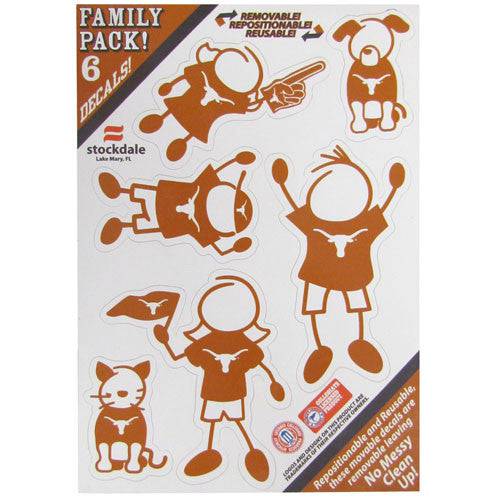 Texas Longhorns Family Decal Set Small (SSKG) - 757 Sports Collectibles