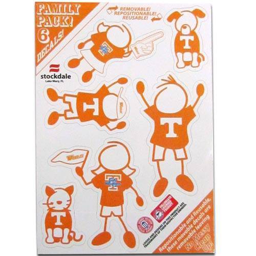 Tennessee Volunteers Family Decal Set Small (SSKG) - 757 Sports Collectibles