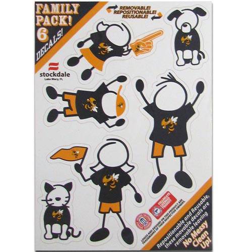 Georgia Tech Yellow Jackets Family Decal Set Small (SSKG) - 757 Sports Collectibles