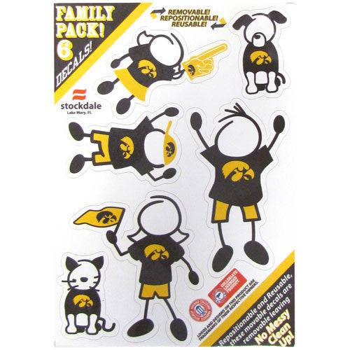 Iowa Hawkeyes Family Decal Set Small (SSKG) - 757 Sports Collectibles