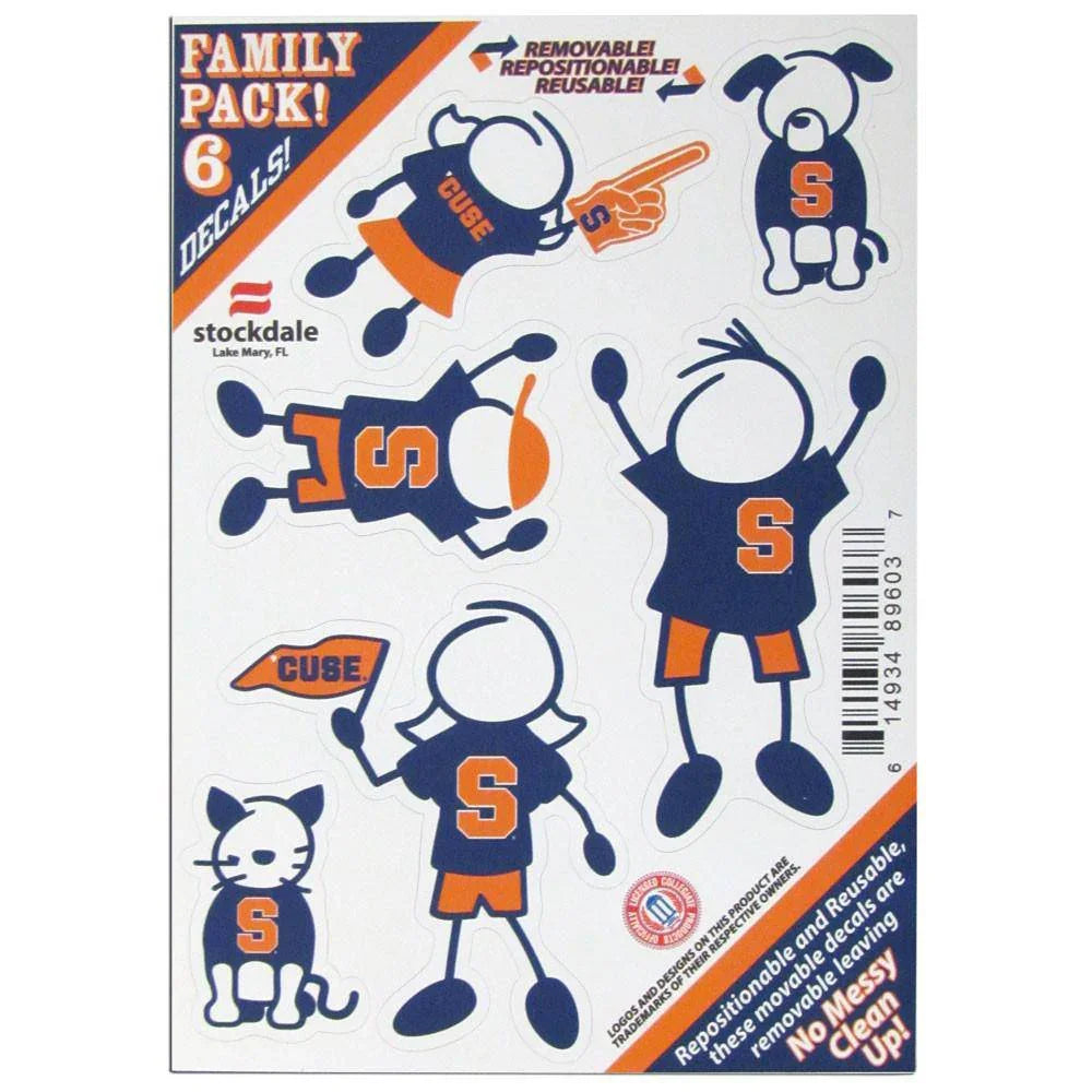 Syracuse Orange Family Decal Set Small (SSKG) - 757 Sports Collectibles