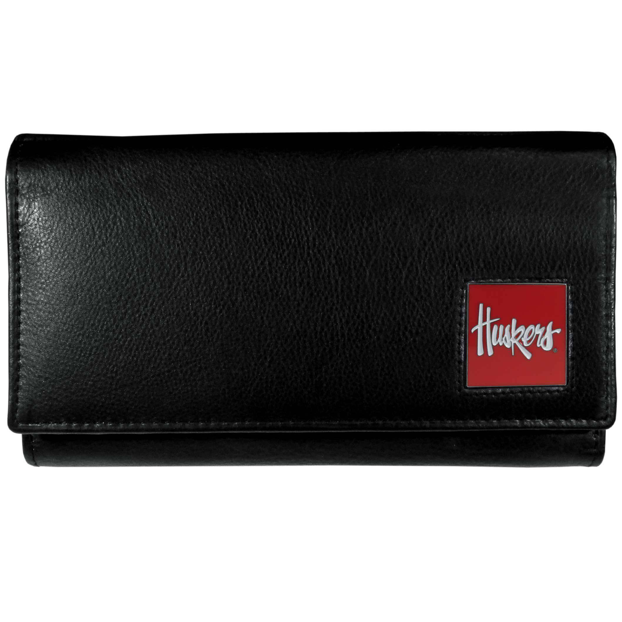 Nebraska Cornhuskers Leather Women's Wallet (SSKG) - 757 Sports Collectibles