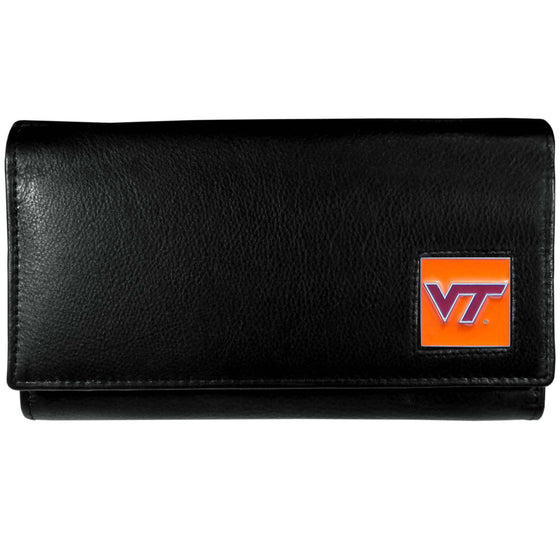 Virginia Tech Hokies Leather Women's Wallet (SSKG) - 757 Sports Collectibles