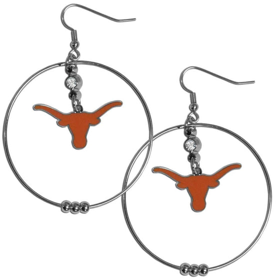 Texas Longhorns 2 Inch Hoop Earrings (SSKG) - 757 Sports Collectibles