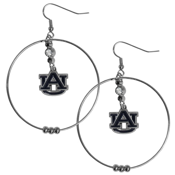 Auburn Tigers 2 Inch Hoop Earrings (SSKG) - 757 Sports Collectibles