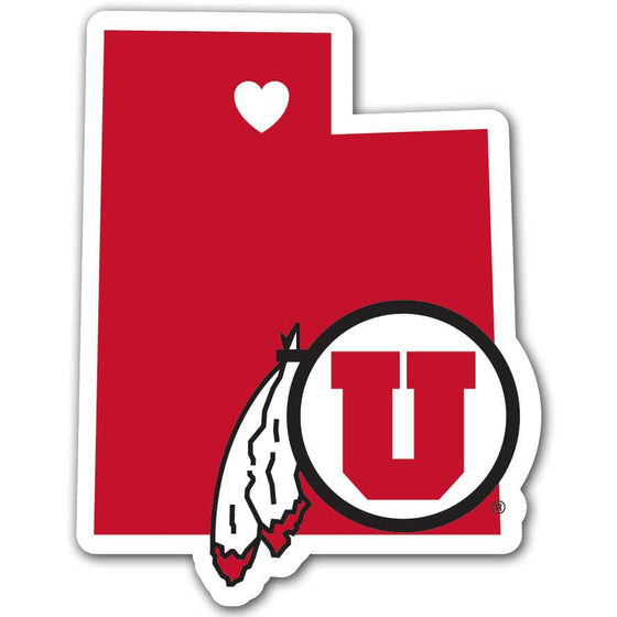 Utah Utes Home State Decal (SSKG) - 757 Sports Collectibles
