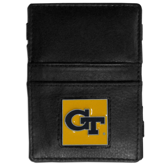 Georgia Tech Yellow Jackets Leather Jacob's Ladder Wallet (SSKG) - 757 Sports Collectibles