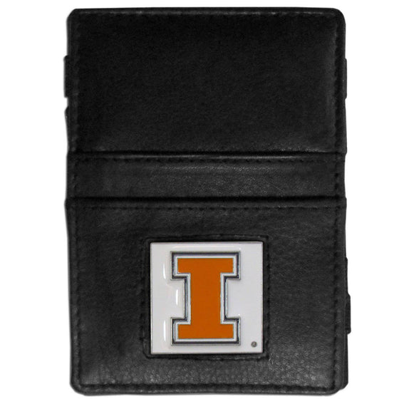 Illinois Fighting Illini Leather Jacob's Ladder Wallet (SSKG) - 757 Sports Collectibles