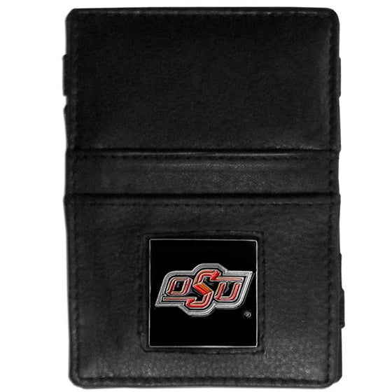 Oklahoma State Cowboys Leather Jacob's Ladder Wallet (SSKG) - 757 Sports Collectibles