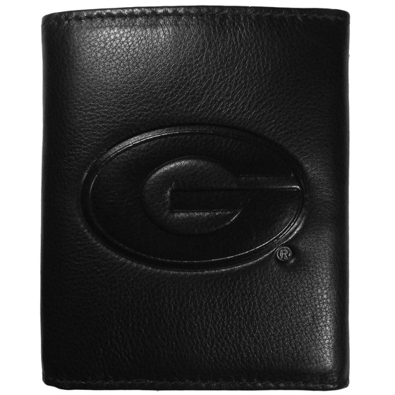 Georgia Bulldogs Embossed Leather Tri-fold Wallet (SSKG) - 757 Sports Collectibles