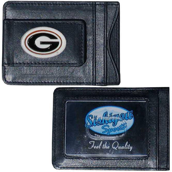 Georgia Bulldogs Leather Cash & Cardholder (SSKG) - 757 Sports Collectibles