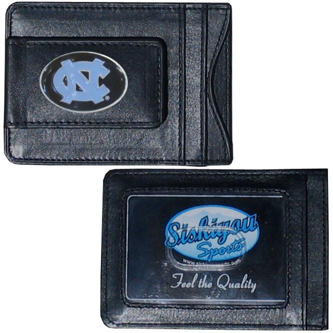N. Carolina Tar Heels Leather Cash & Cardholder (SSKG) - 757 Sports Collectibles
