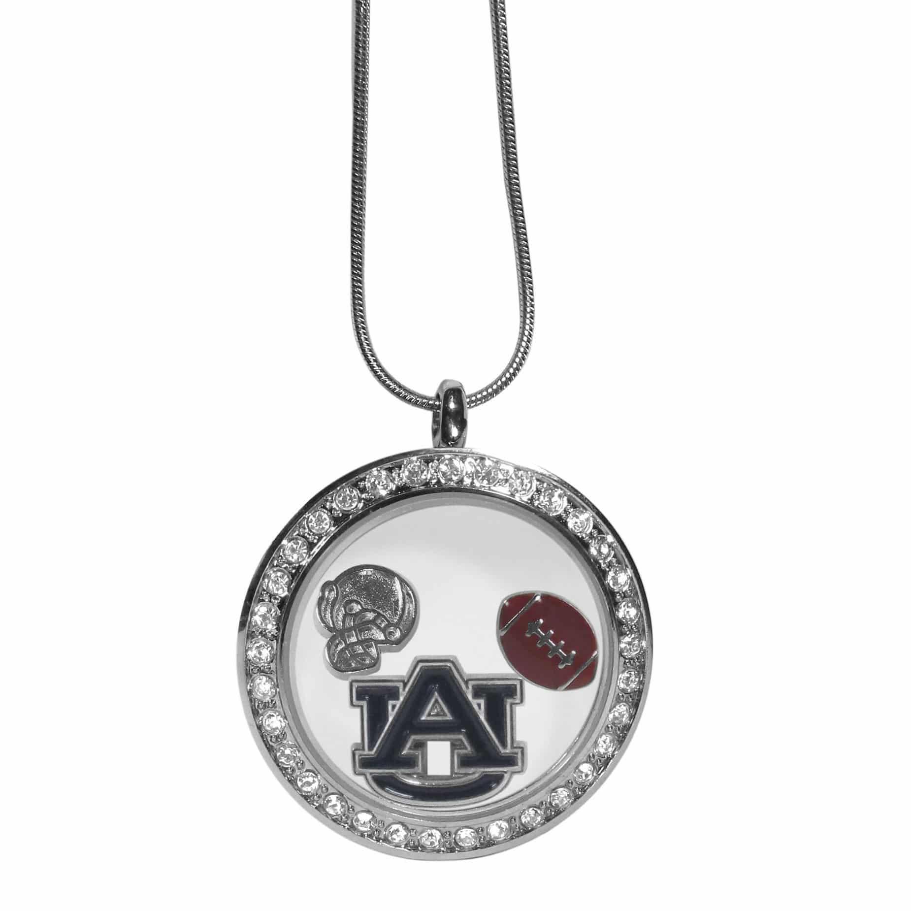 Auburn Tigers Locket Necklace (SSKG) - 757 Sports Collectibles