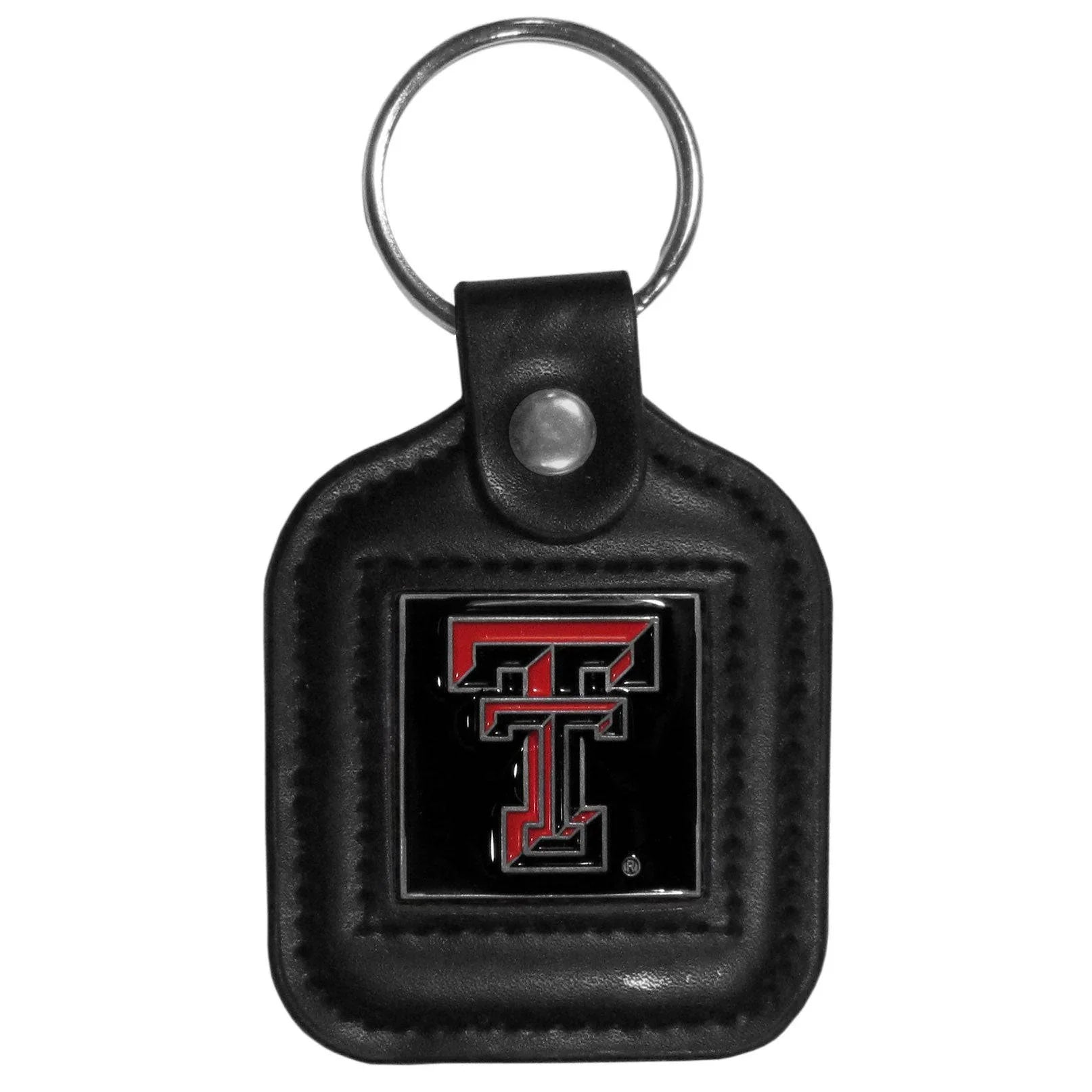 Texas Tech Raiders Square Leatherette Key Chain (SSKG) - 757 Sports Collectibles