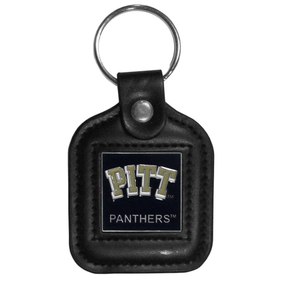 PITT Panthers Square Leatherette Key Chain (SSKG) - 757 Sports Collectibles