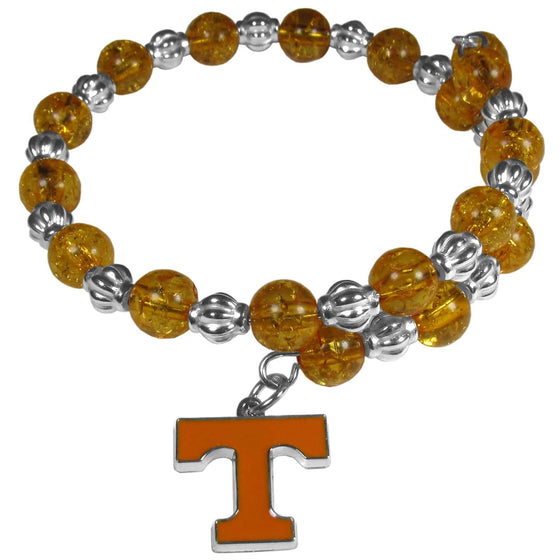 Tennessee Volunteers Bead Memory Wire Bracelet (SSKG) - 757 Sports Collectibles