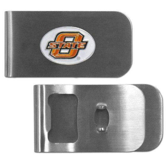 Oklahoma State Cowboys Bottle Opener Money Clip (SSKG) - 757 Sports Collectibles