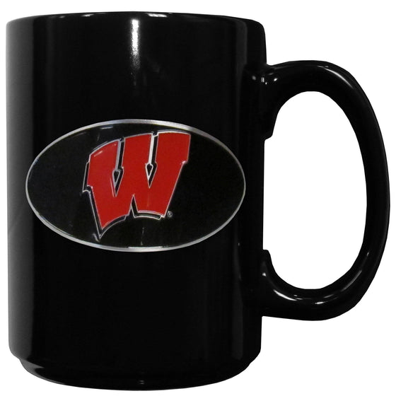 Wisconsin Badgers Ceramic Coffee Mug (SSKG) - 757 Sports Collectibles