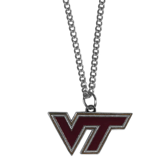Virginia Tech Hokies Chain Necklace with Small Charm (SSKG) - 757 Sports Collectibles