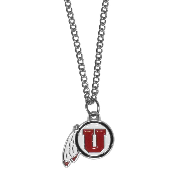 Utah Utes Chain Necklace with Small Charm (SSKG) - 757 Sports Collectibles