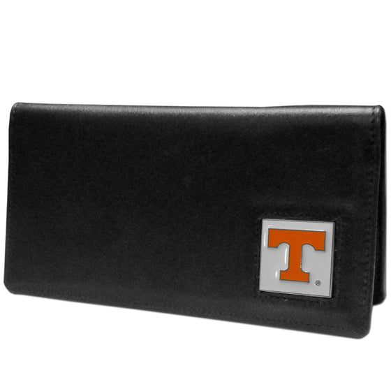 Tennessee Volunteers Leather Checkbook Cover (SSKG) - 757 Sports Collectibles