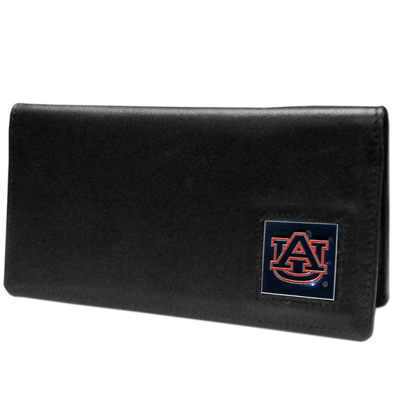 Auburn Tigers Leather Checkbook Cover (SSKG) - 757 Sports Collectibles