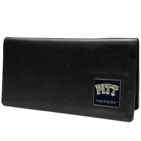 PITT Panthers Leather Checkbook Cover (SSKG) - 757 Sports Collectibles