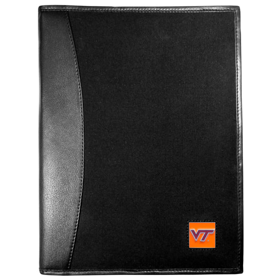 Virginia Tech Hokies Leather and Canvas Padfolio (SSKG) - 757 Sports Collectibles