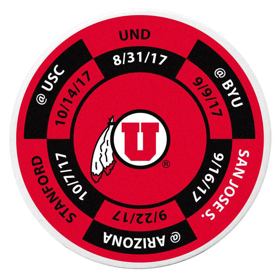 Utah Utes Schedule Golf Ball Marker Coin - 757 Sports Collectibles