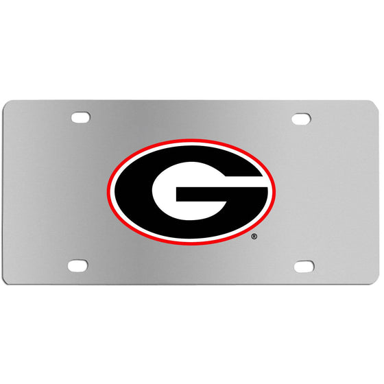 Georgia Bulldogs Steel License Plate Wall Plaque (SSKG) - 757 Sports Collectibles