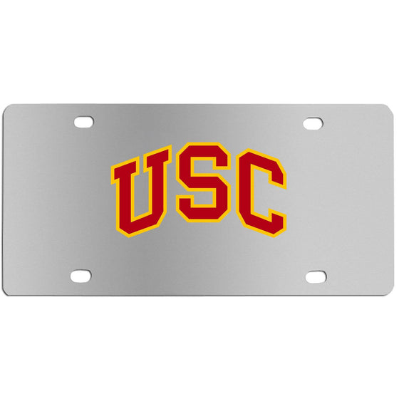 USC Trojans Steel License Plate Wall Plaque (SSKG) - 757 Sports Collectibles