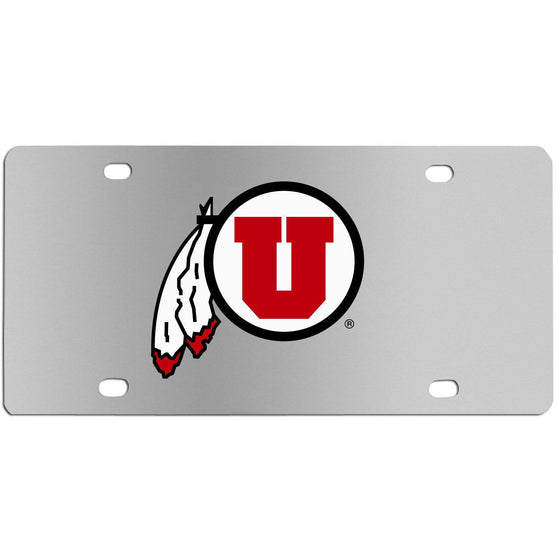 Utah Utes Steel License Plate Wall Plaque (SSKG) - 757 Sports Collectibles
