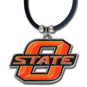 Oklahoma State Cowboys Rubber Cord Necklace (SSKG) - 757 Sports Collectibles