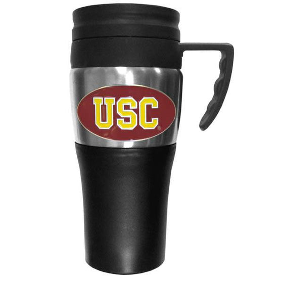 USC Trojans Steel Travel Mug w/Handle (SSKG) - 757 Sports Collectibles