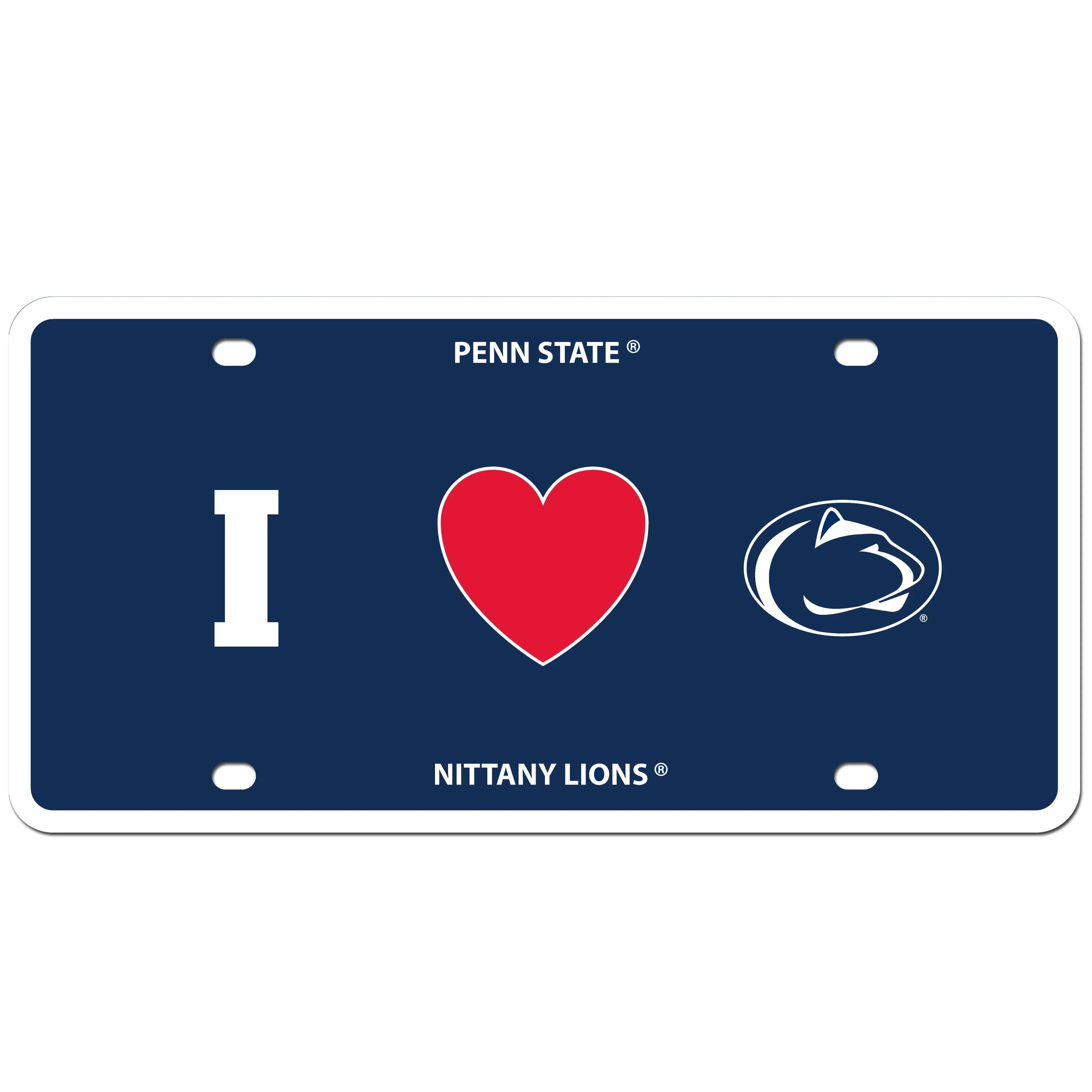 Penn St. Nittany Lions Styrene License Plate (SSKG) - 757 Sports Collectibles