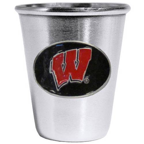 Wisconsin Badgers Steel Shot Glass (SSKG) - 757 Sports Collectibles