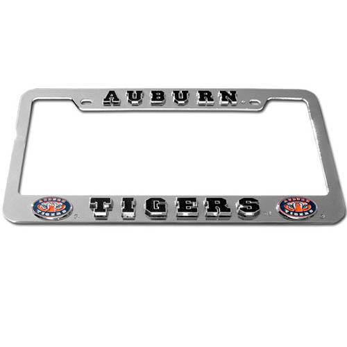 Auburn Tigers Deluxe Tag Frame (SSKG) - 757 Sports Collectibles