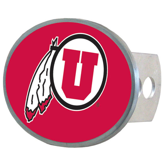 Utah Utes Oval Metal Hitch Cover Class II and III (SSKG) - 757 Sports Collectibles
