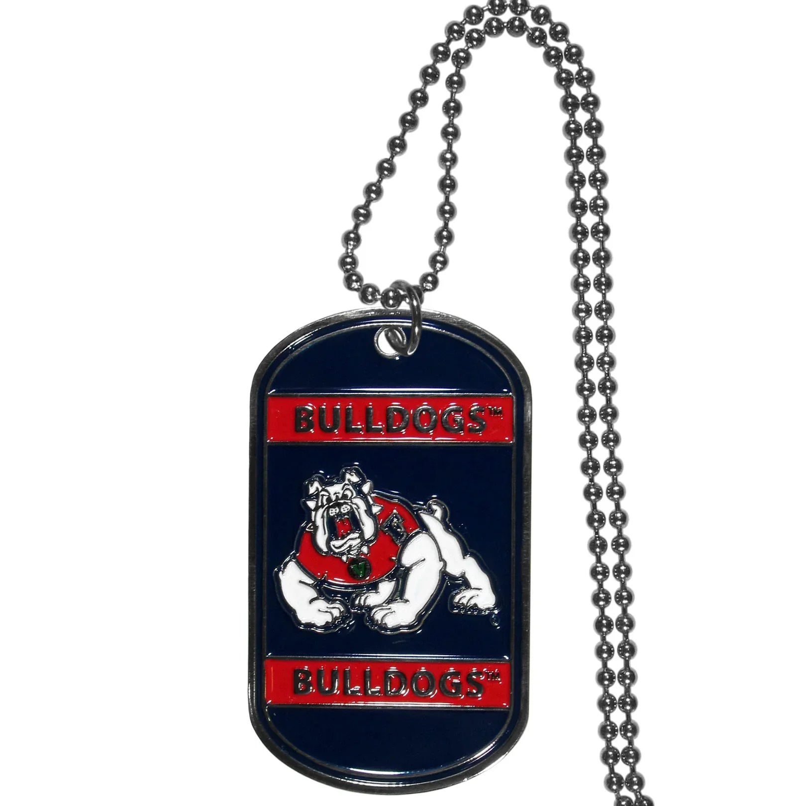 Fresno St. Bulldogs Tag Necklace (SSKG) - 757 Sports Collectibles