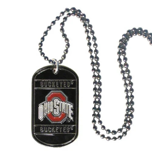 Ohio St. Buckeyes Tag Necklace (SSKG) - 757 Sports Collectibles