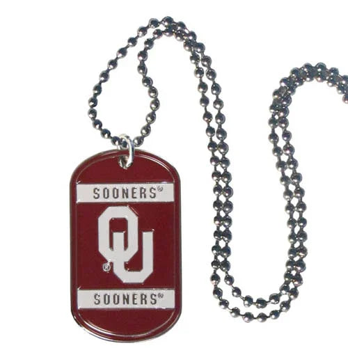 Oklahoma Sooners Tag Necklace (SSKG) - 757 Sports Collectibles